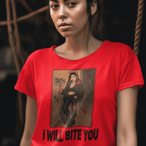 DARK23 Evil Cute Graphic Tee, Unisex Cotton Tee, Trendy T-Shirt, Casual Wear, Gift for Anyone, Dark Apparel