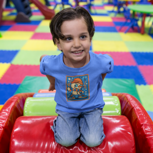 ASHBURG TODDLER7 Cute Toddler Short Sleeve Tee with KIDS Design, Kids T-Shirt, Play Shirt, Cartoon Tee,Gift for All Occasions, Funtime Apparel