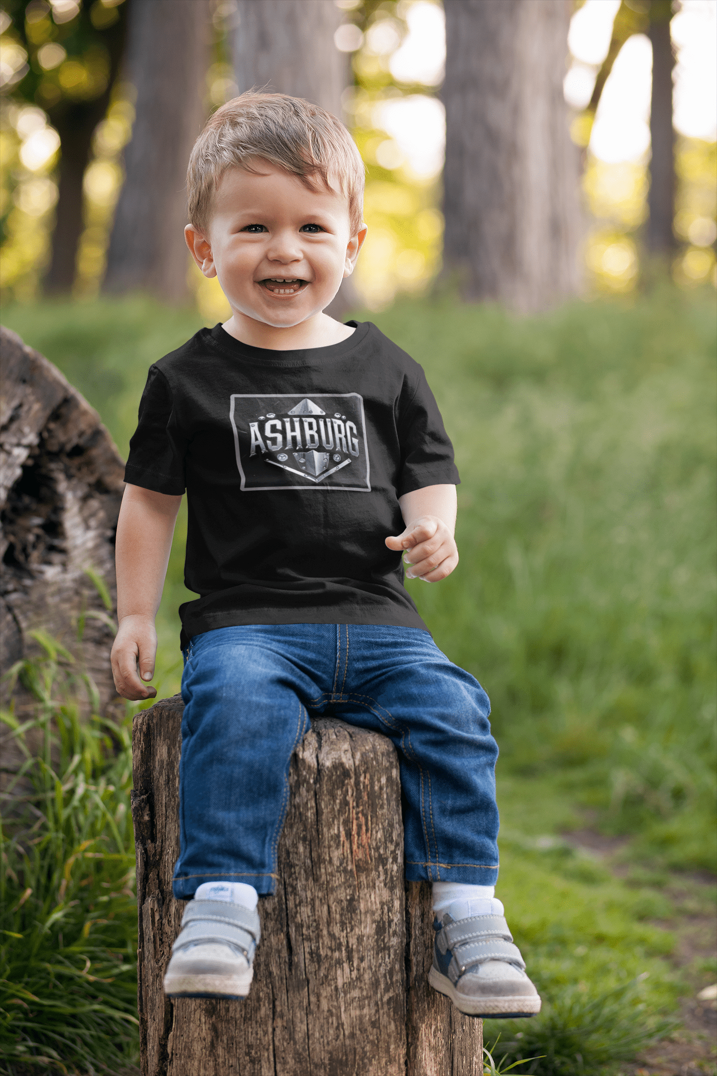 ASHBURG TODDLER9 Cute Toddler Short Sleeve Tee with KIDS Design, Kids T-Shirt, Play Shirt, Cartoon Tee,Gift for All Occasions, Funtime Apparel