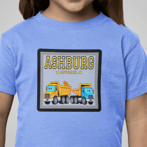 ASHBURG TODDLER17 Cute Toddler Short Sleeve Tee with KIDS Design, Kids T-Shirt, Play Shirt, Cartoon Tee,Gift for All Occasions, Funtime Apparel