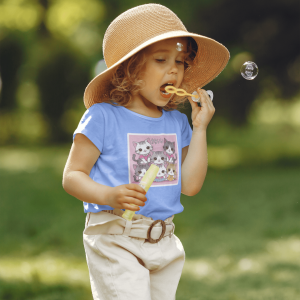 ASHBURG TODDLER34 Cute Toddler Short Sleeve Tee with KIDS Design, Kids T-Shirt, Play Shirt, Cartoon Tee,Gift for All Occasions, Funtime Apparel