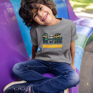 ASHBURG TODDLER38 Cute Toddler Short Sleeve Tee with KIDS Design, Kids T-Shirt, Play Shirt, Cartoon Tee,Gift for All Occasions, Funtime Apparel