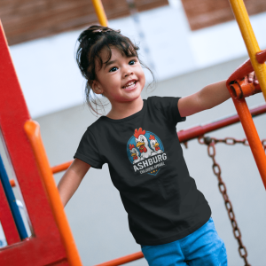 ASHBURG TODDLER49 Cute Toddler Short Sleeve Tee with KIDS Design, Kids T-Shirt, Play Shirt, Cartoon Tee,Gift for All Occasions, Funtime Apparel