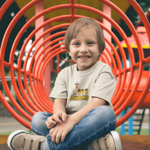 ASHBURG TODDLER69 Cute Toddler Short Sleeve Tee with KIDS Design, Kids T-Shirt, Play Shirt, Cartoon Tee,Gift for All Occasions, Funtime Apparel