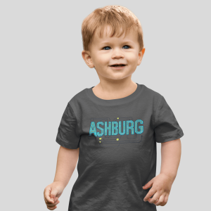 ASHBURG TODDLER73 Cute Toddler Short Sleeve Tee with KIDS Design, Kids T-Shirt, Play Shirt, Cartoon Tee,Gift for All Occasions, Funtime Apparel
