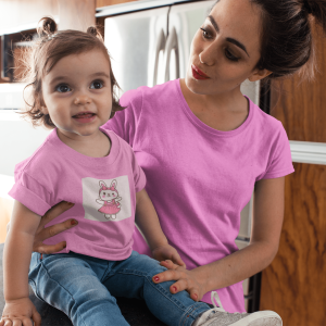 ASHBURG TODDLER76 Cute Toddler Short Sleeve Tee with KIDS Design, Kids T-Shirt, Play Shirt, Cartoon Tee,Gift for All Occasions, Funtime Apparel