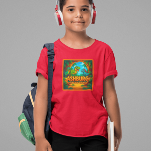 ASHBURG TODDLER92 Cute Toddler Short Sleeve Tee with KIDS Design, Kids T-Shirt, Play Shirt, Cartoon Tee,Gift for All Occasions, Funtime Apparel