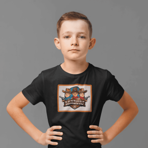 ASHBURG TODDLER93 Cute Toddler Short Sleeve Tee with KIDS Design, Kids T-Shirt, Play Shirt, Cartoon Tee,Gift for All Occasions, Funtime Apparel