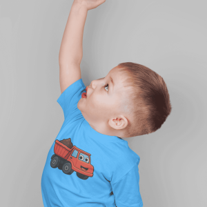 ASHBURG TODDLER94 Cute Toddler Short Sleeve Tee with KIDS Design, Kids T-Shirt, Play Shirt, Cartoon Tee,Gift for All Occasions, Funtime Apparel