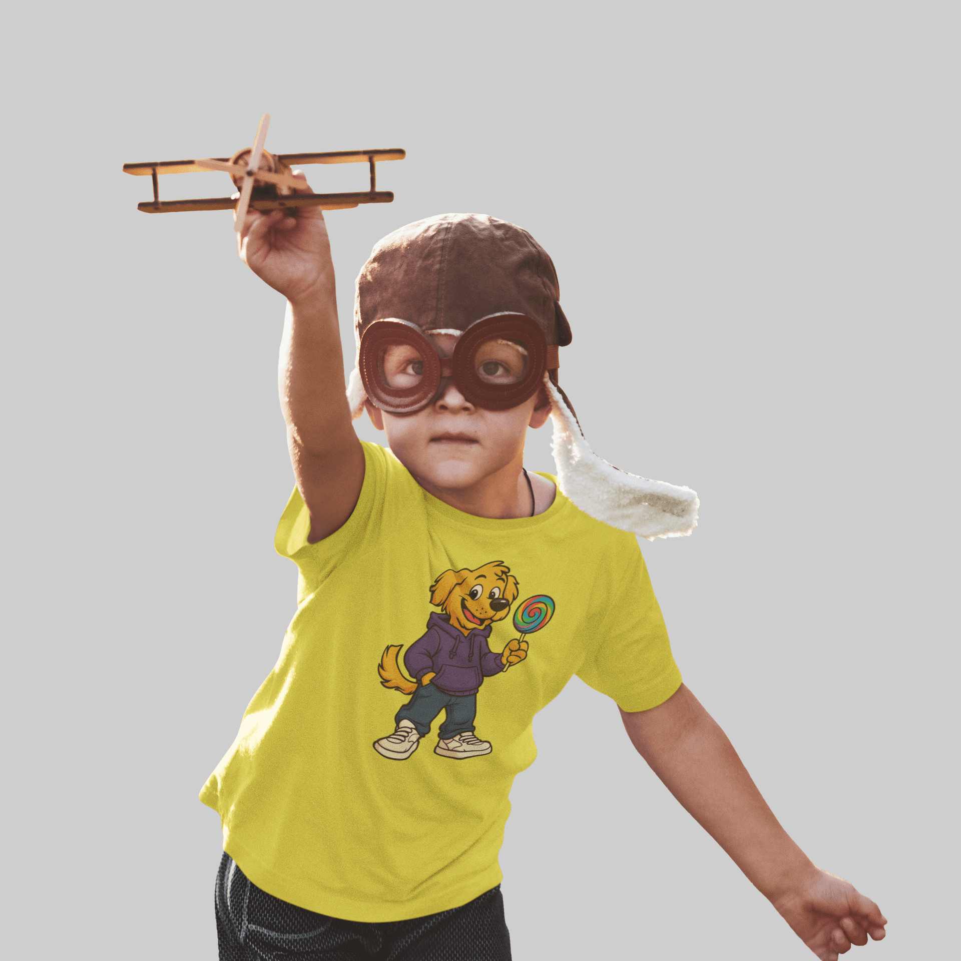 ASHBURG TODDLER102 Cute Toddler Short Sleeve Tee with KIDS Design, Kids T-Shirt, Play Shirt, Cartoon Tee,Gift for All Occasions, Funtime Apparel