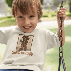 ASHBURG TODDLER103 Cute Toddler Short Sleeve Tee with KIDS Design, Kids T-Shirt, Play Shirt, Cartoon Tee,Gift for All Occasions, Funtime Apparel