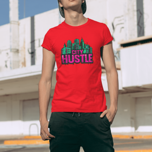 ACH73 Retro Urban Hustle T-Shirt, Unisex Graphic Tee, Casual Streetwear, Gift for Creatives, Everyday Wear, All City Hustle