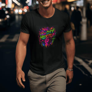 ACH82 Retro Urban Hustle T-Shirt, Unisex Graphic Tee, Casual Streetwear, Gift for Creatives, Everyday Wear, All City Hustle