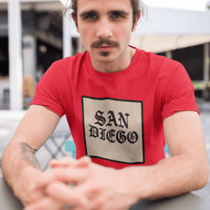 ACHSANDIEGO3 San Diego Unisex Heavy Cotton Tee, Vintage SD Shirt, California T-Shirt, Beachwear, Summer Casual Tee Shirt