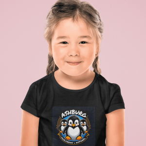 ASHBURG TODDLER110 Cute Toddler Short Sleeve Tee with KIDS Design, Kids T-Shirt, Play Shirt, Cartoon Tee,Gift for All Occasions, Funtime Apparel