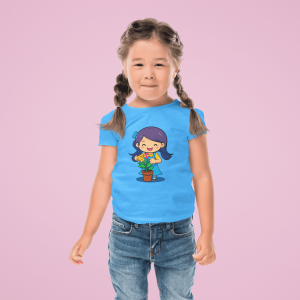 ASHBURG TODDLER111 Cute Toddler Short Sleeve Tee with KIDS Design, Kids T-Shirt, Play Shirt, Cartoon Tee,Gift for All Occasions, Funtime Apparel