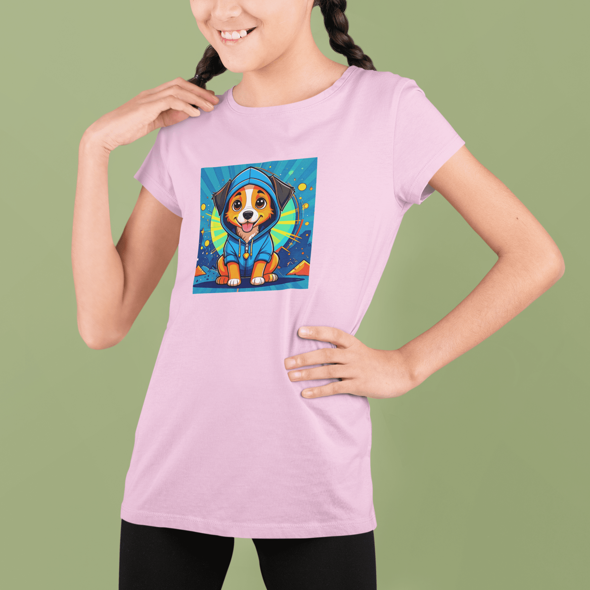 ASHBURG TODDLER113 Cute Toddler Short Sleeve Tee with KIDS Design, Kids T-Shirt, Play Shirt, Cartoon Tee,Gift for All Occasions, Funtime Apparel