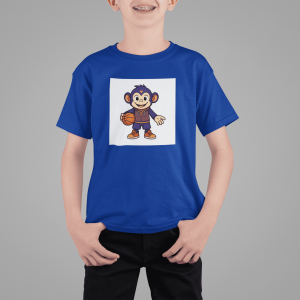 ASHBURG TODDLER127 Cute Toddler Short Sleeve Tee with KIDS Design, Kids T-Shirt, Play Shirt, Cartoon Tee,Gift for All Occasions, Funtime Apparel