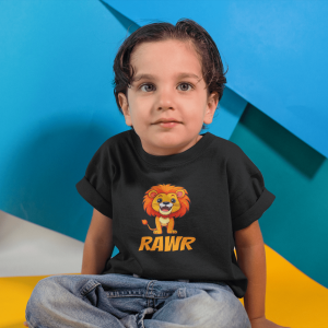 ASHBURG TODDLER132 Cute Toddler Short Sleeve Tee with KIDS Design, Kids T-Shirt, Play Shirt, Cartoon Tee,Gift for All Occasions, Funtime Apparel