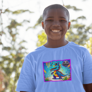 ASHBURG TODDLER133 Cute Toddler Short Sleeve Tee with KIDS Design, Kids T-Shirt, Play Shirt, Cartoon Tee,Gift for All Occasions, Funtime Apparel