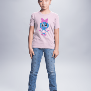 ASHBURG TODDLER135 Cute Toddler Short Sleeve Tee with KIDS Design, Kids T-Shirt, Play Shirt, Cartoon Tee,Gift for All Occasions, Funtime Apparel