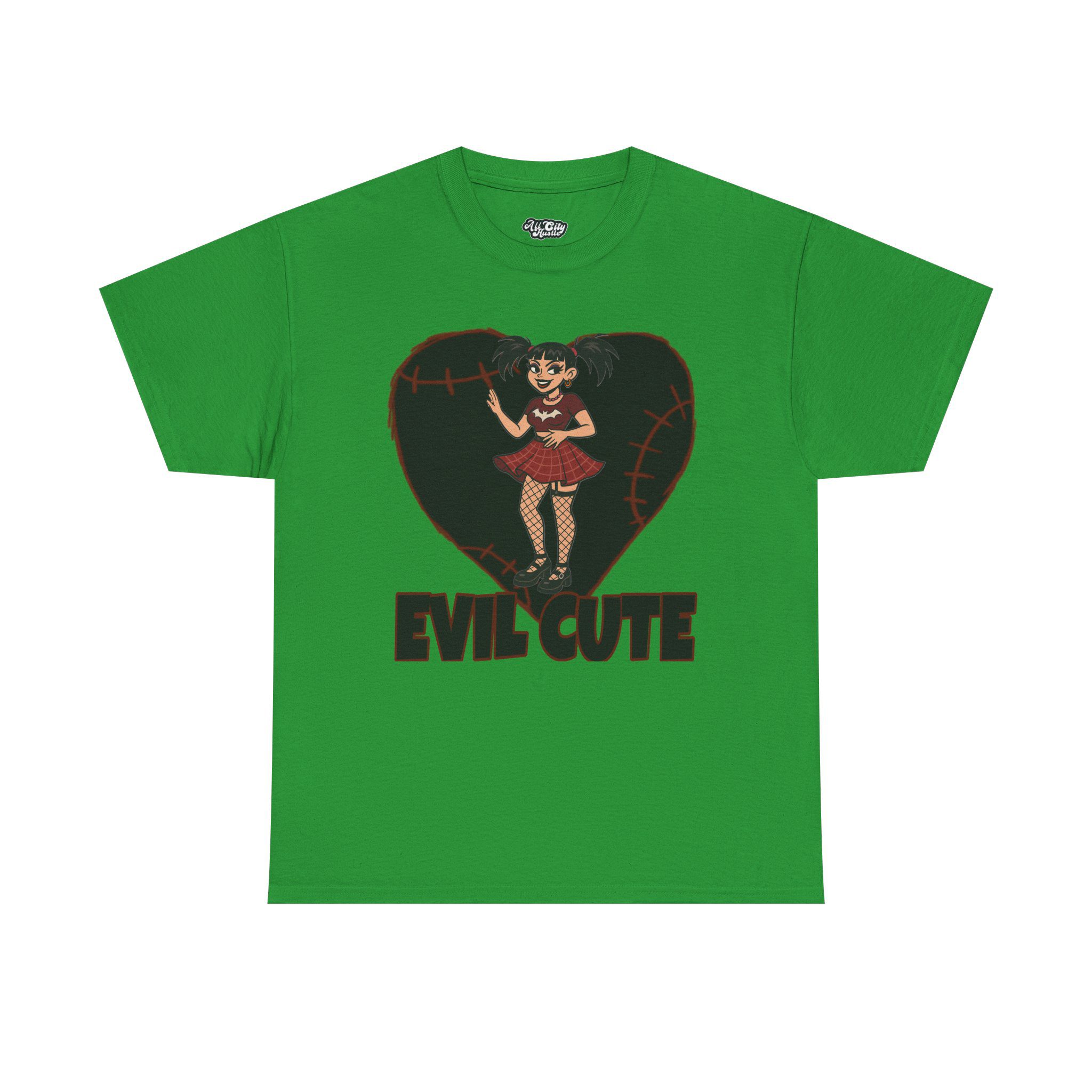 DARK1 Evil Cute Graphic Tee, Unisex Cotton Tee, Trendy T-Shirt, Casual Wear, Gift for Her, Halloween Apparel - Image 5