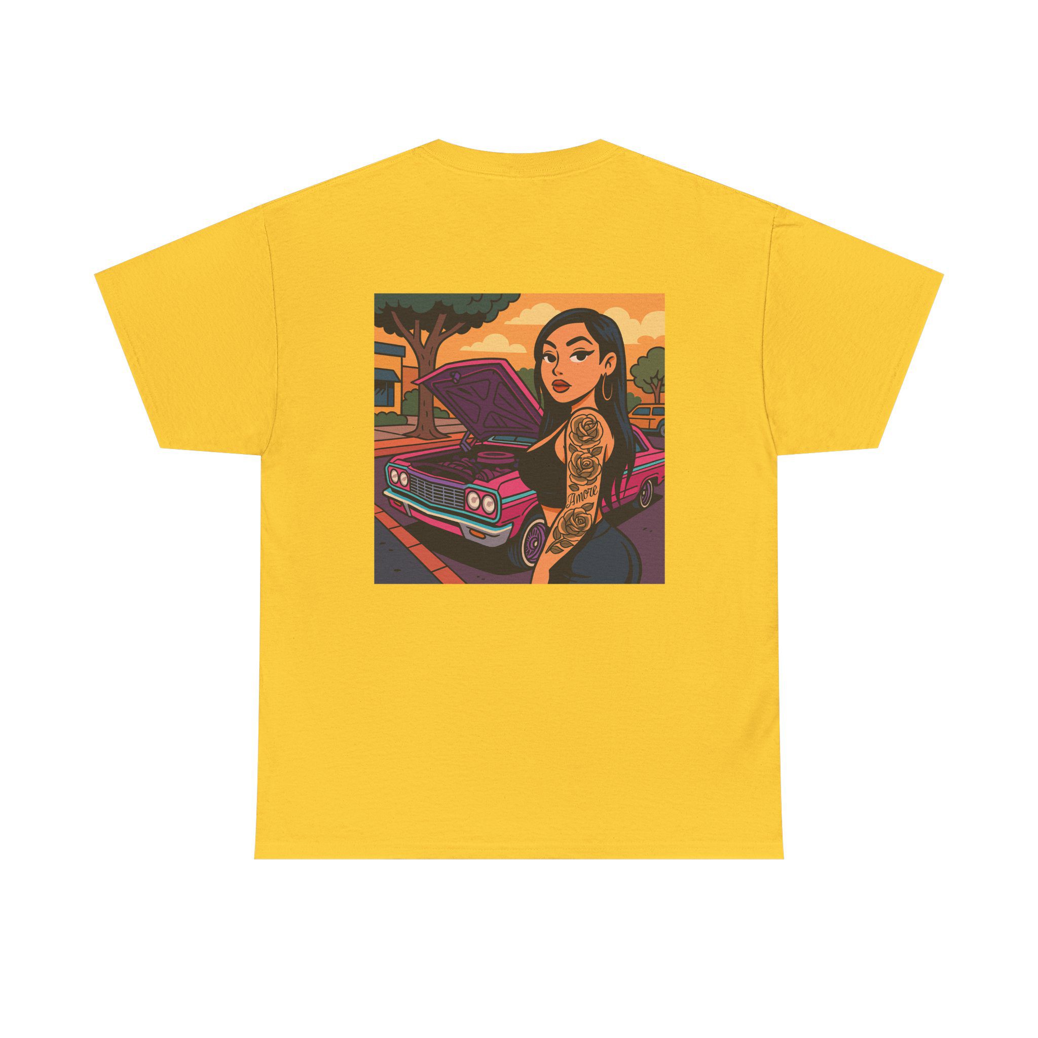 ACHLOWRIDER12 - 2 Sided Graphic Tee | Unisex Heavy Cotton Tee for Lowrider Lovers, Gifts, Retro Old School Vibes, Summer Wear, Casual Car Show Fashion - Image 17