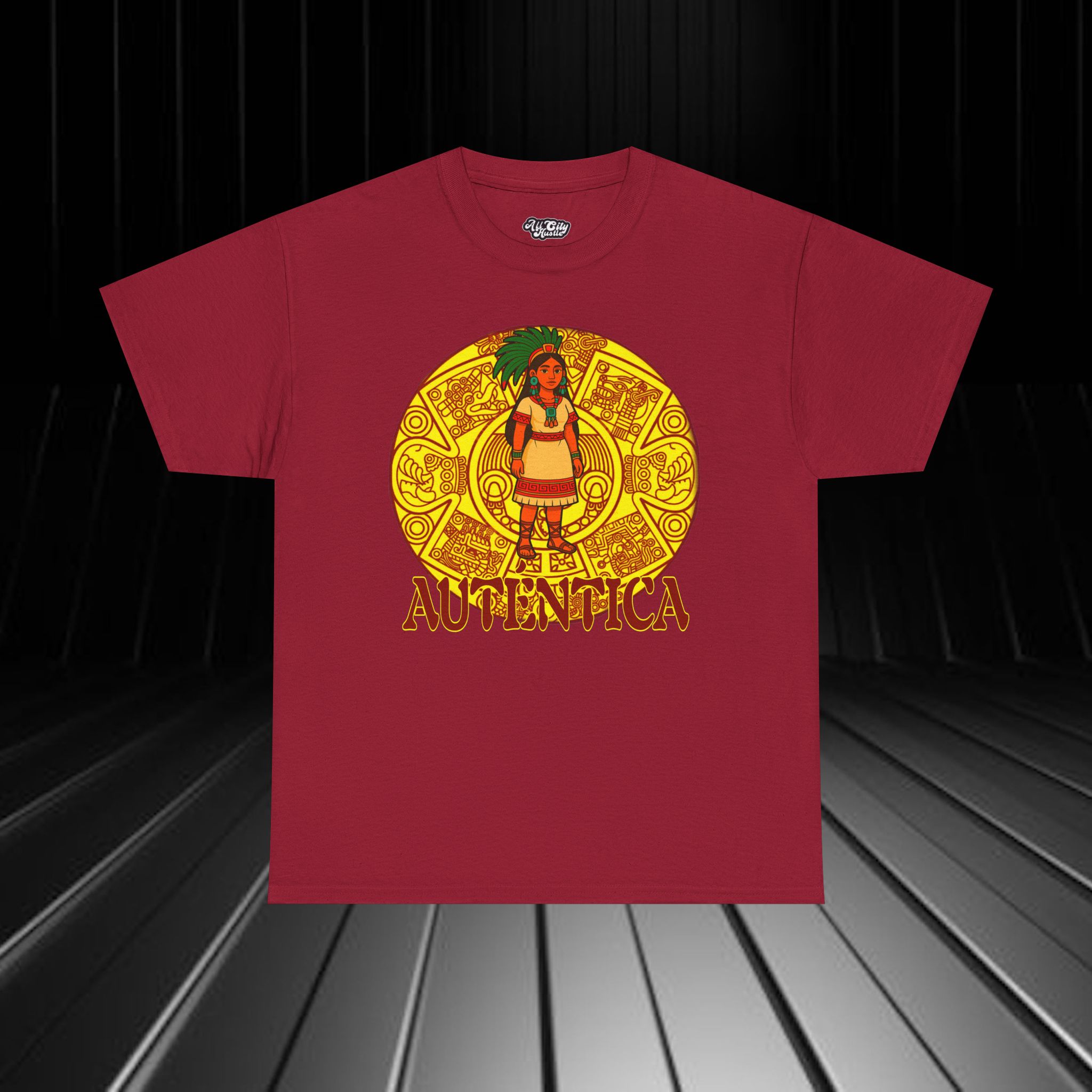 NATIVE9 Tribal Inspired Tee - Unisex Heavy Cotton Graphic T-Shirt, Casual Wear, Festival Apparel, Unique Gift, Outdoor Enthusiast, Native Culture - Image 3