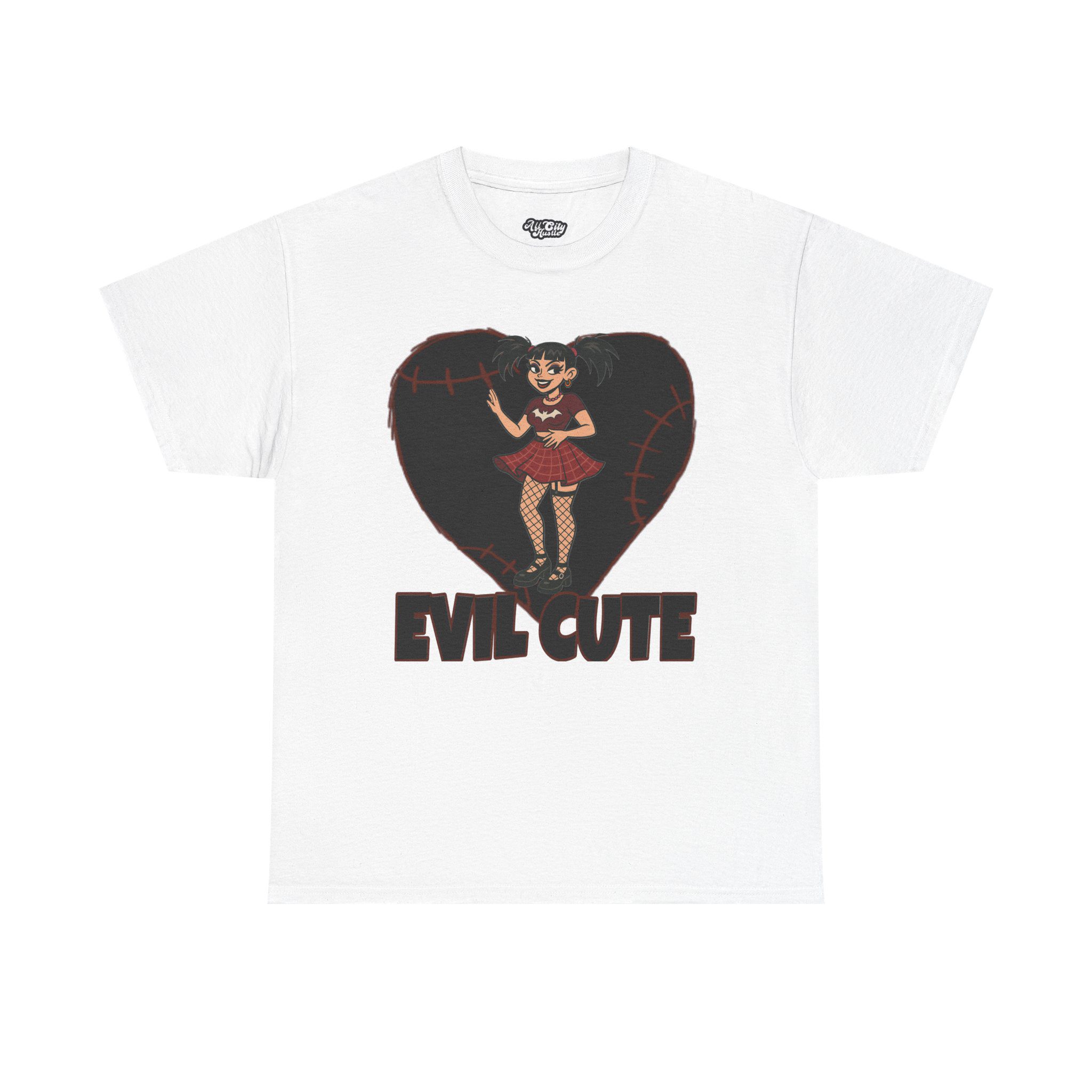 DARK1 Evil Cute Graphic Tee, Unisex Cotton Tee, Trendy T-Shirt, Casual Wear, Gift for Her, Halloween Apparel - Image 10