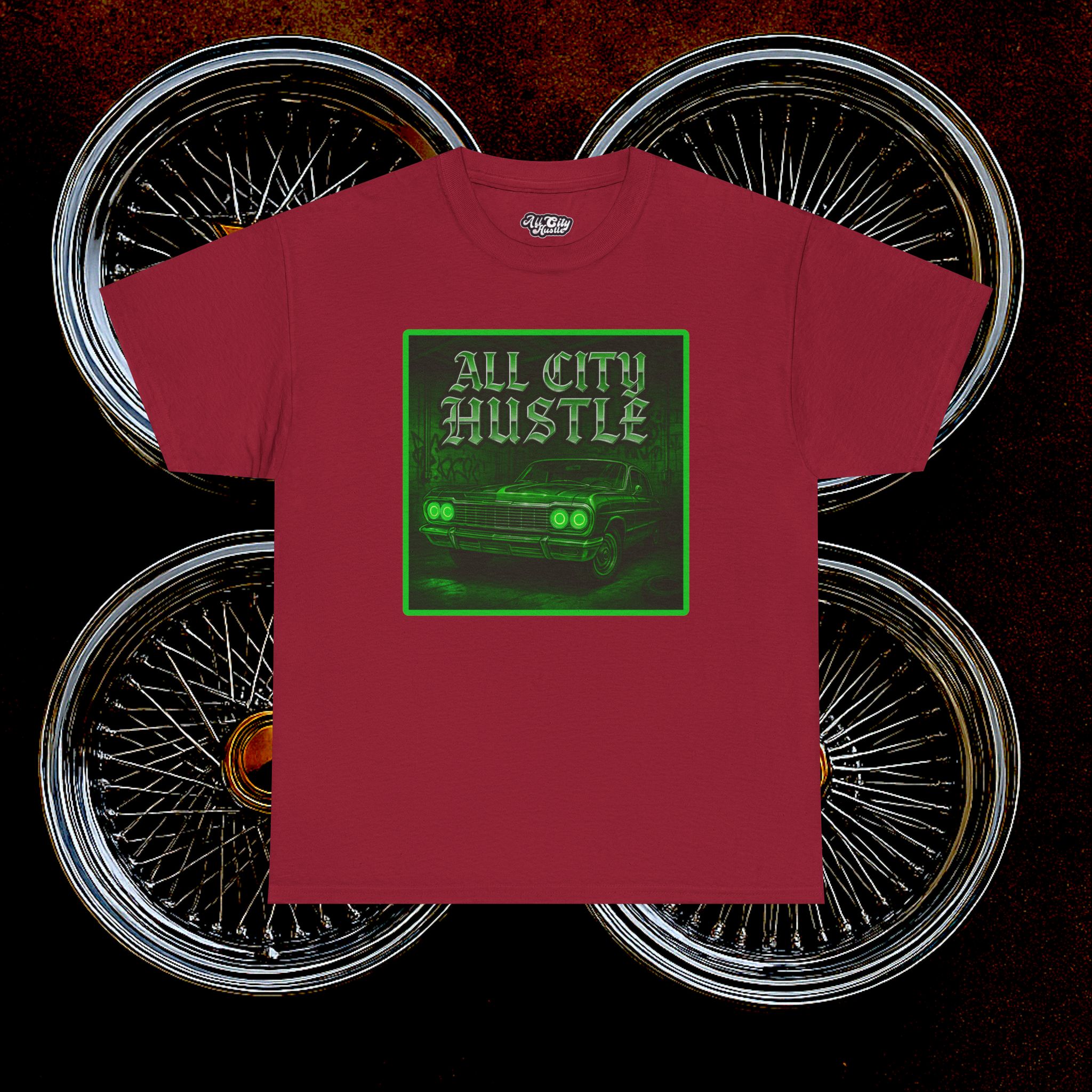 ACHLOWRIDER17 - 2 Sided Graphic Tee | Unisex Heavy Cotton Tee for Lowrider Lovers, Gifts, Retro Old School Vibes, Summer Wear, Casual Car Show Fashion - Image 28