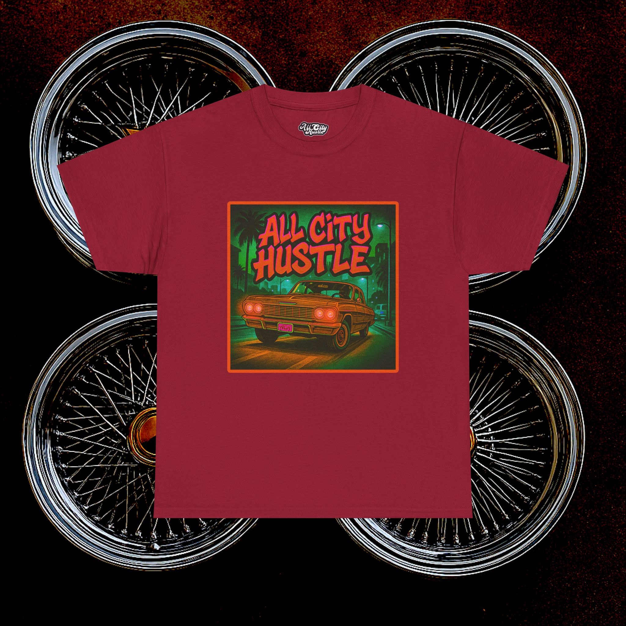 ACHLOWRIDER33 - 2 Sided Graphic Tee | Unisex Heavy Cotton Tee for Lowrider Lovers, Gifts, Retro Old School Vibes, Summer Wear, Casual Car Show Fashion - Image 22
