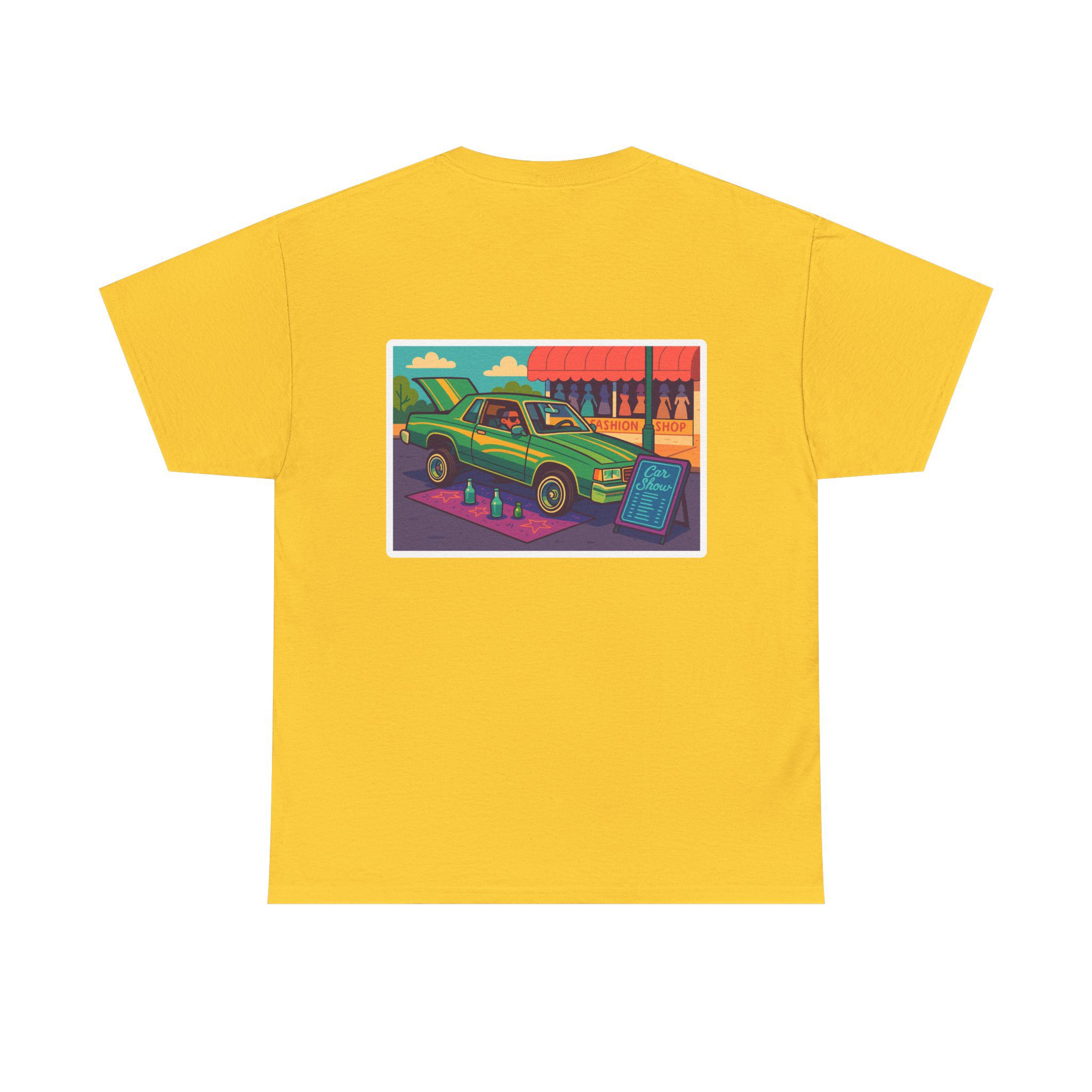 ACHLOWRIDER34 - 2 Sided Graphic Tee | Unisex Heavy Cotton Tee for Lowrider Lovers, Gifts, Retro Old School Vibes, Summer Wear, Casual Car Show Fashion - Image 11