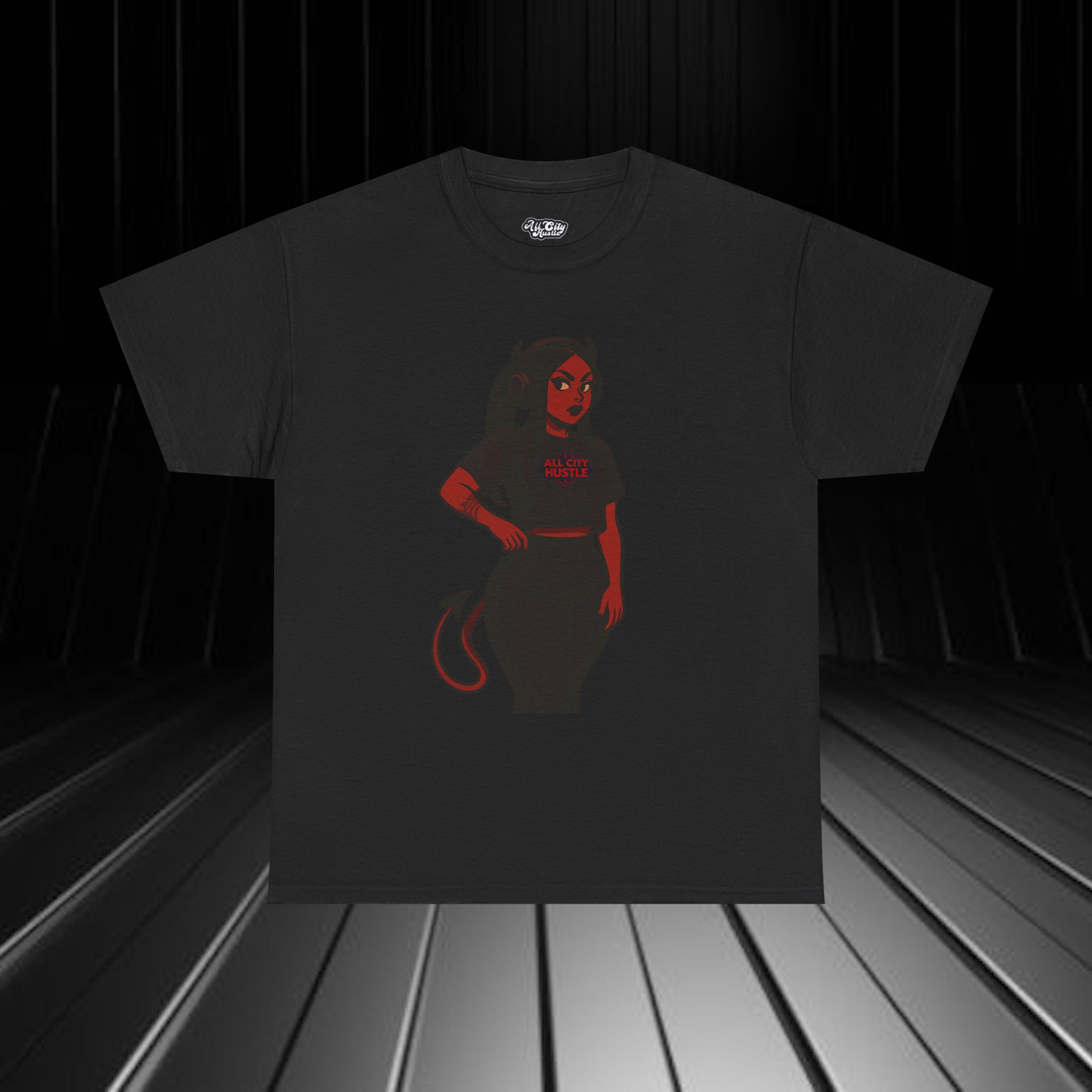 DARK26 Evil Cute Graphic Tee, Unisex Cotton Tee, Trendy T-Shirt, Casual Wear, Gift for Anyone, Dark Apparel - Image 4