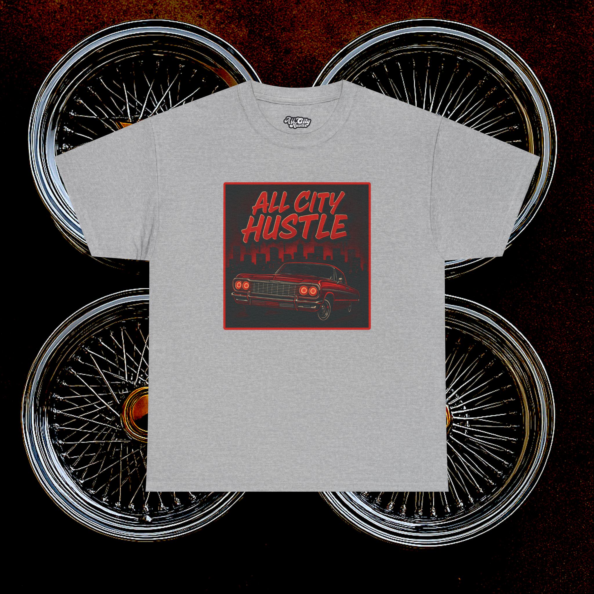 ACHLOWRIDER37 - 2 Sided Graphic Tee | Unisex Heavy Cotton Tee for Lowrider Lovers, Gifts, Retro Old School Vibes, Summer Wear, Casual Car Show Fashion - Image 34