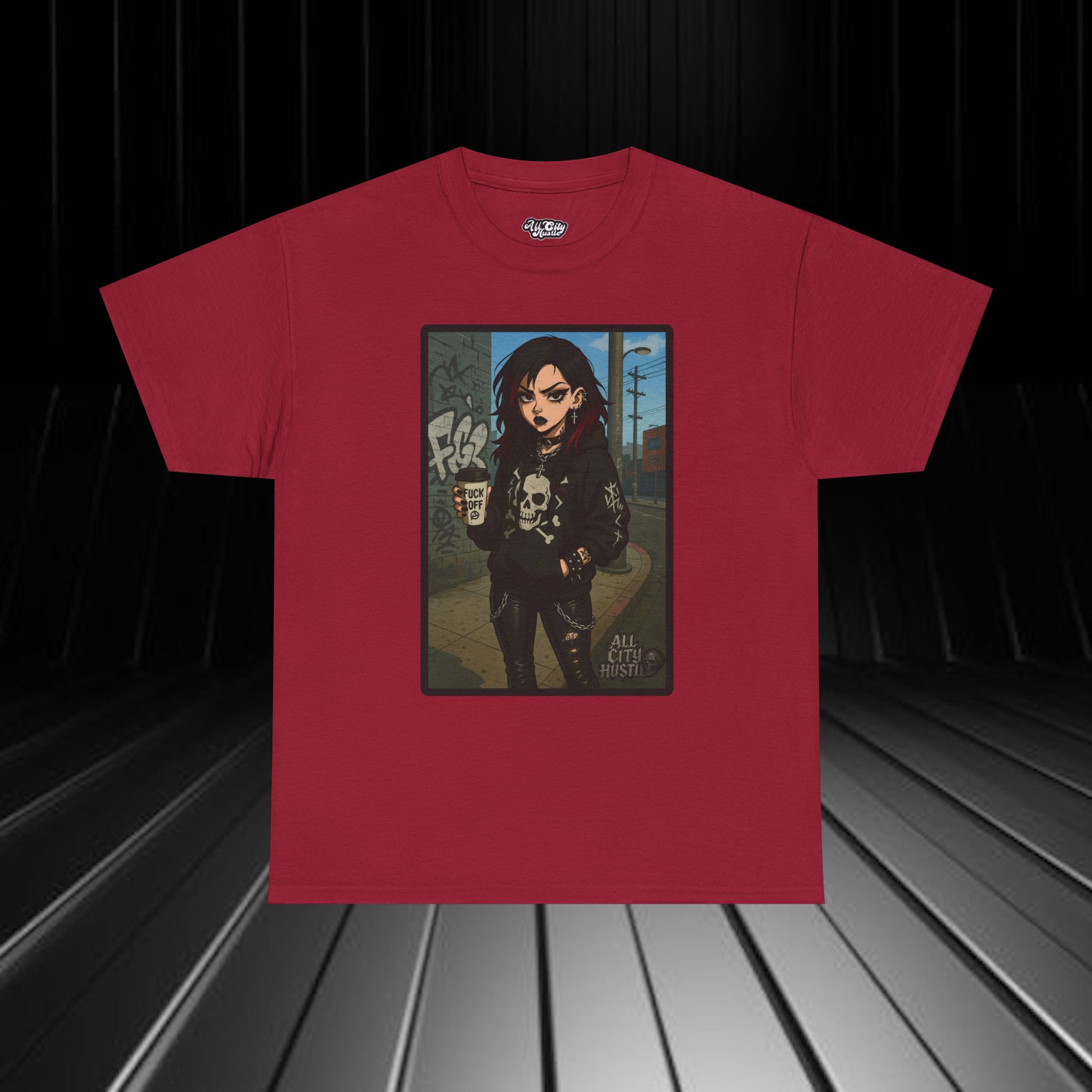 DARK14 Evil Cute Graphic Tee, Unisex Cotton Tee, Trendy T-Shirt, Casual Wear, Gift for Her, Dark Apparel - Image 2