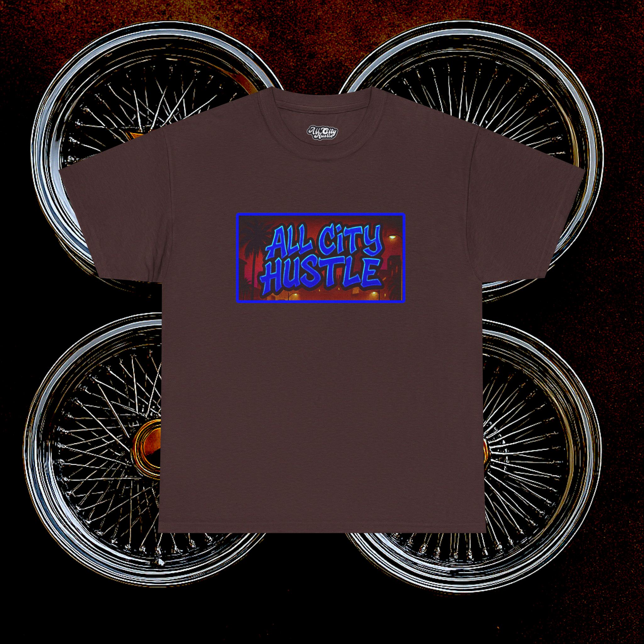 ACHLOWRIDER40 - 2 Sided Graphic Tee | Unisex Heavy Cotton Tee for Lowrider Lovers, Gifts, Retro Old School Vibes, Summer Wear, Casual Car Show Fashion - Image 31
