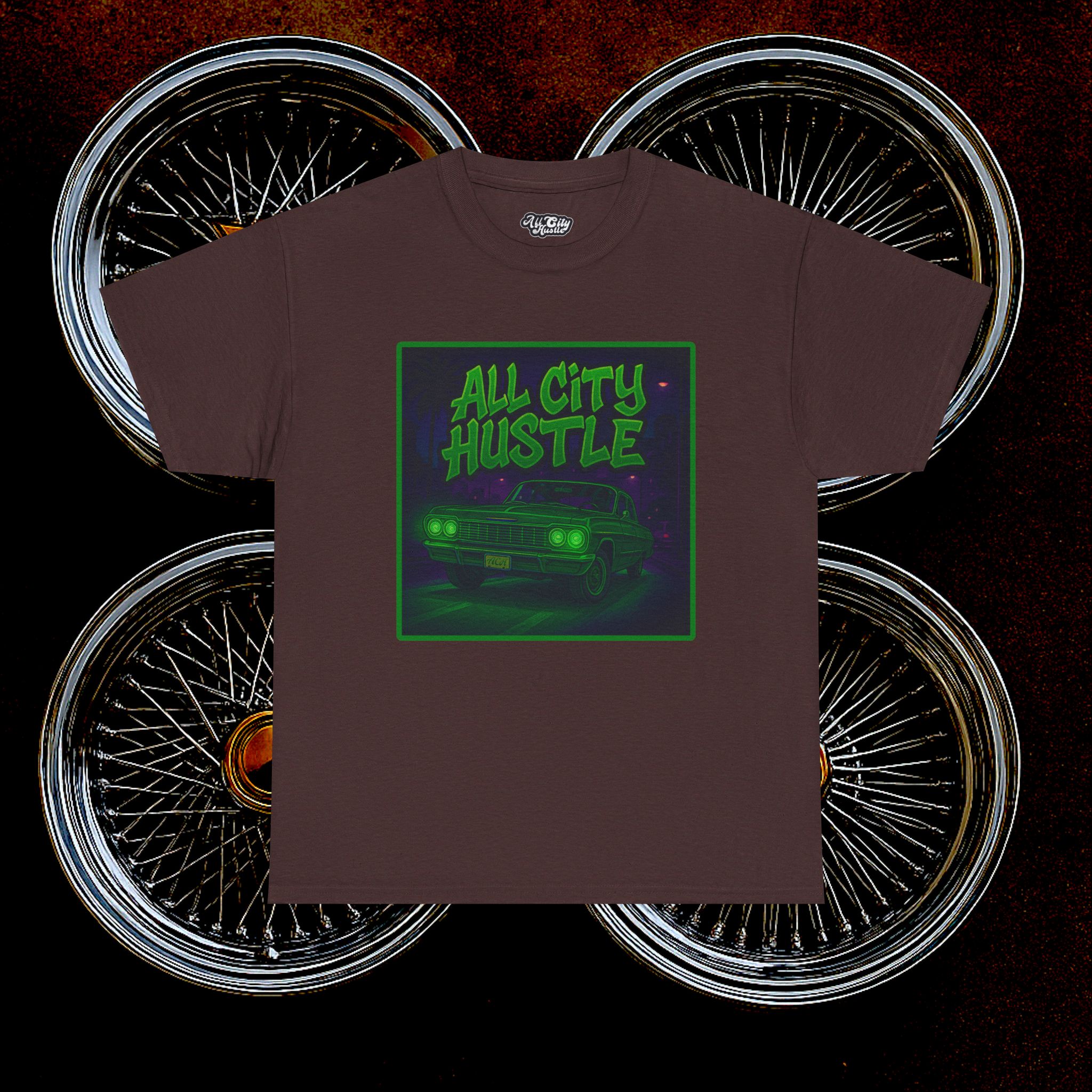 ACHLOWRIDER34 - 2 Sided Graphic Tee | Unisex Heavy Cotton Tee for Lowrider Lovers, Gifts, Retro Old School Vibes, Summer Wear, Casual Car Show Fashion - Image 31