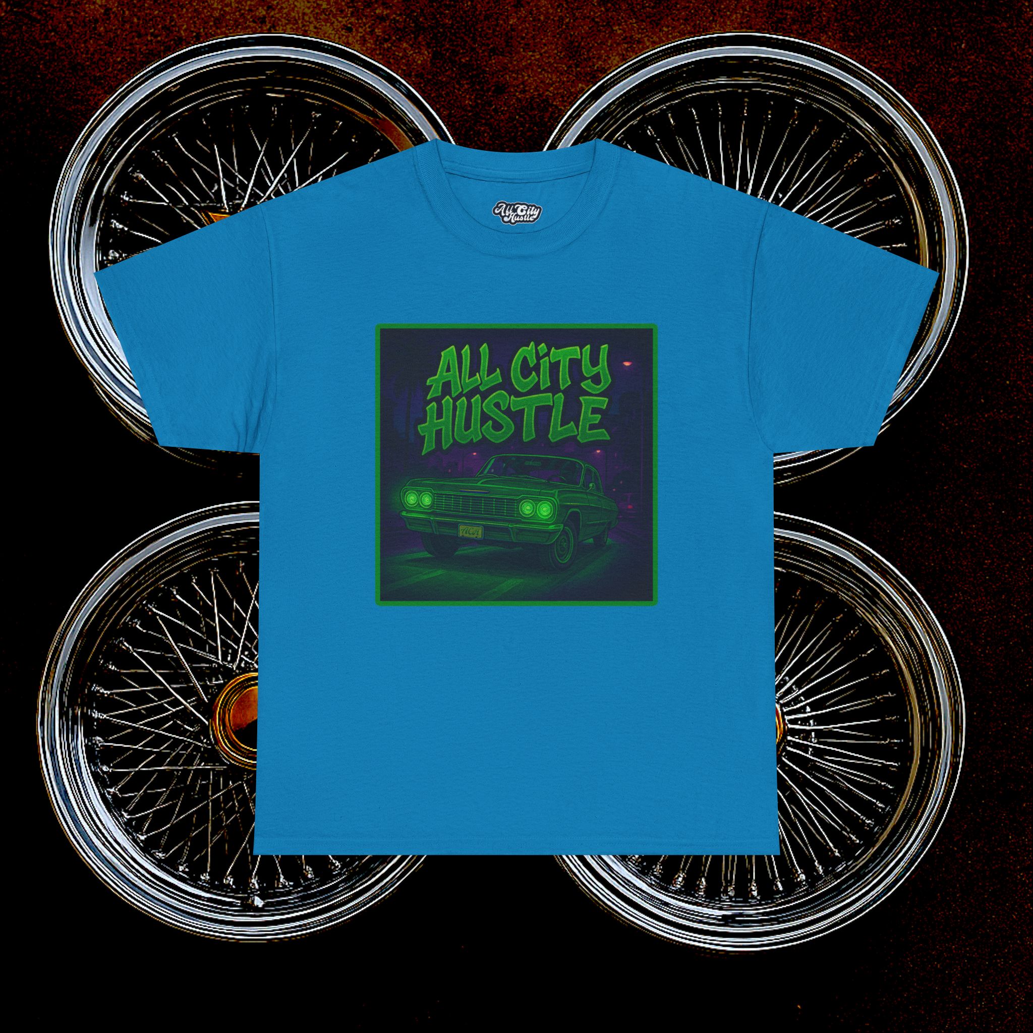 ACHLOWRIDER34 - 2 Sided Graphic Tee | Unisex Heavy Cotton Tee for Lowrider Lovers, Gifts, Retro Old School Vibes, Summer Wear, Casual Car Show Fashion - Image 28