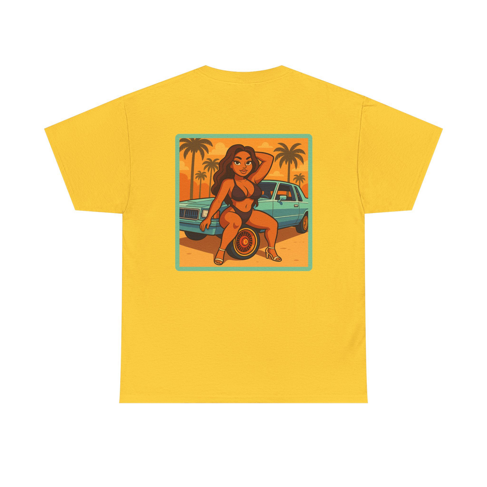 ACHLOWRIDER36 - 2 Sided Graphic Tee | Unisex Heavy Cotton Tee for Lowrider Lovers, Gifts, Retro Old School Vibes, Summer Wear, Casual Car Show Fashion - Image 11