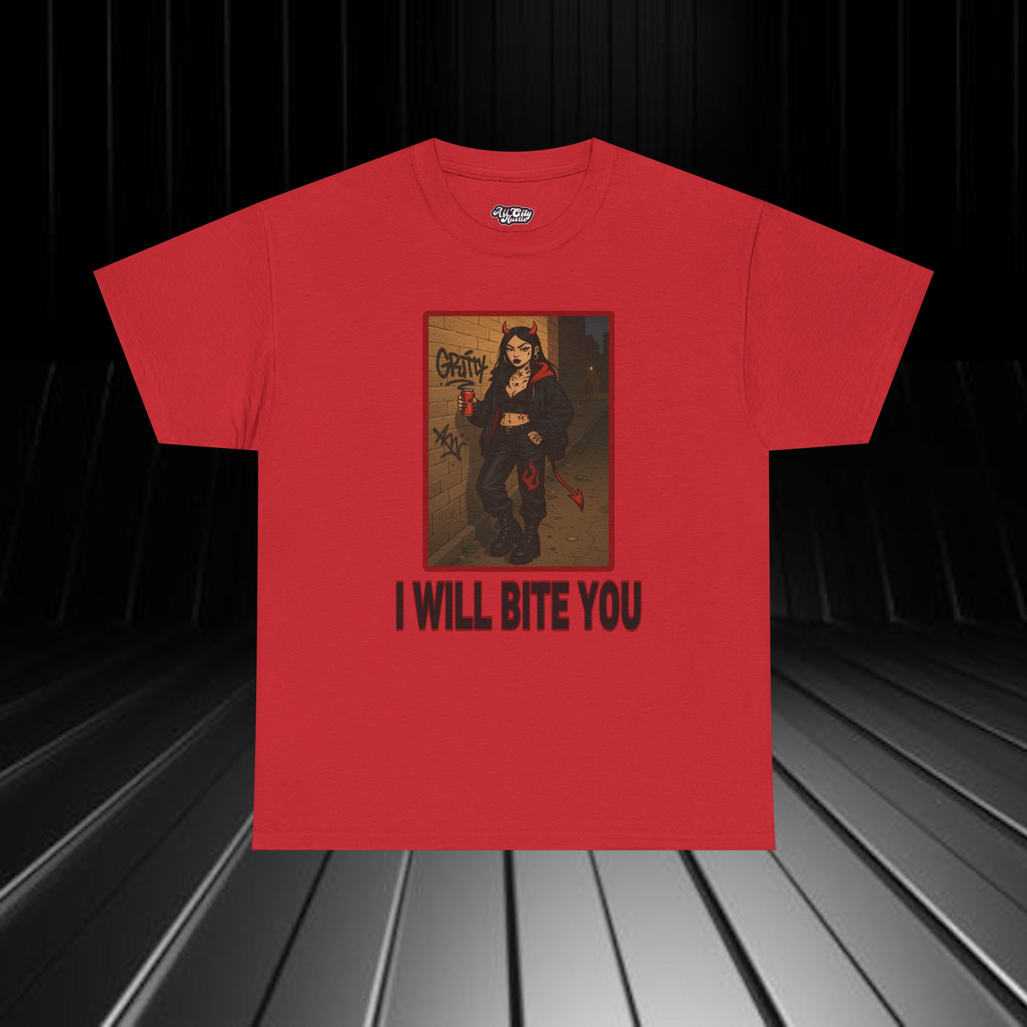 DARK23 Evil Cute Graphic Tee, Unisex Cotton Tee, Trendy T-Shirt, Casual Wear, Gift for Anyone, Dark Apparel - Image 9