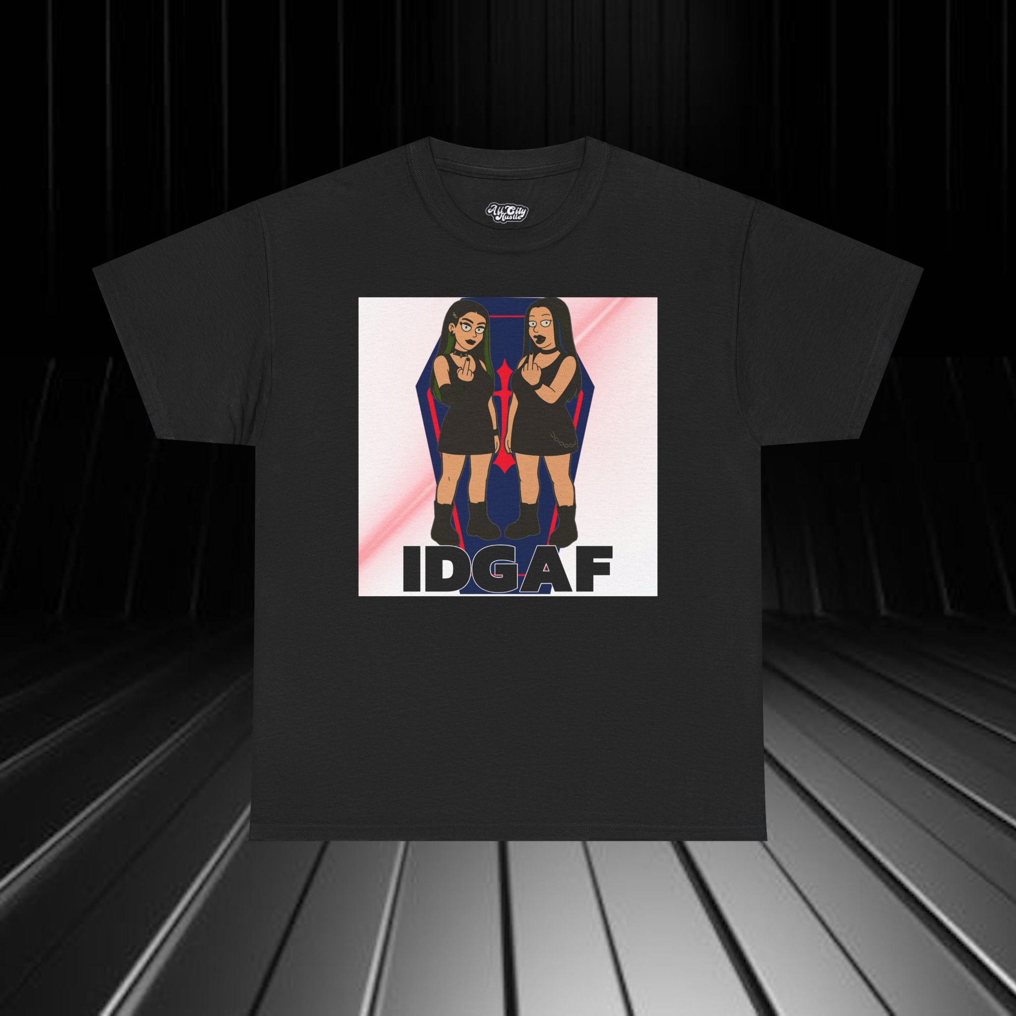 DARK13 Evil Cute Graphic Tee, Unisex Cotton Tee, Trendy T-Shirt, Casual Wear, Gift for Her, Dark Apparel - Image 4