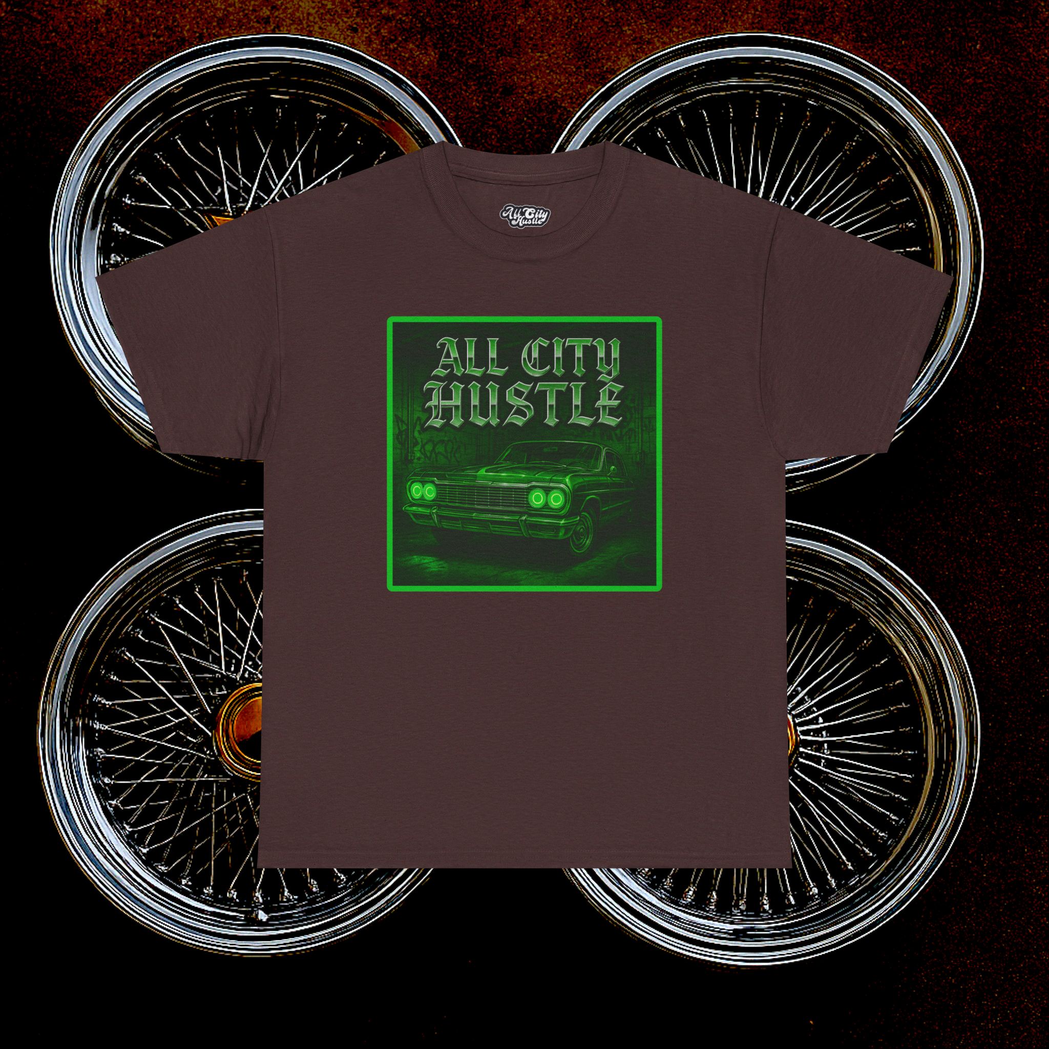 ACHLOWRIDER17 - 2 Sided Graphic Tee | Unisex Heavy Cotton Tee for Lowrider Lovers, Gifts, Retro Old School Vibes, Summer Wear, Casual Car Show Fashion - Image 31