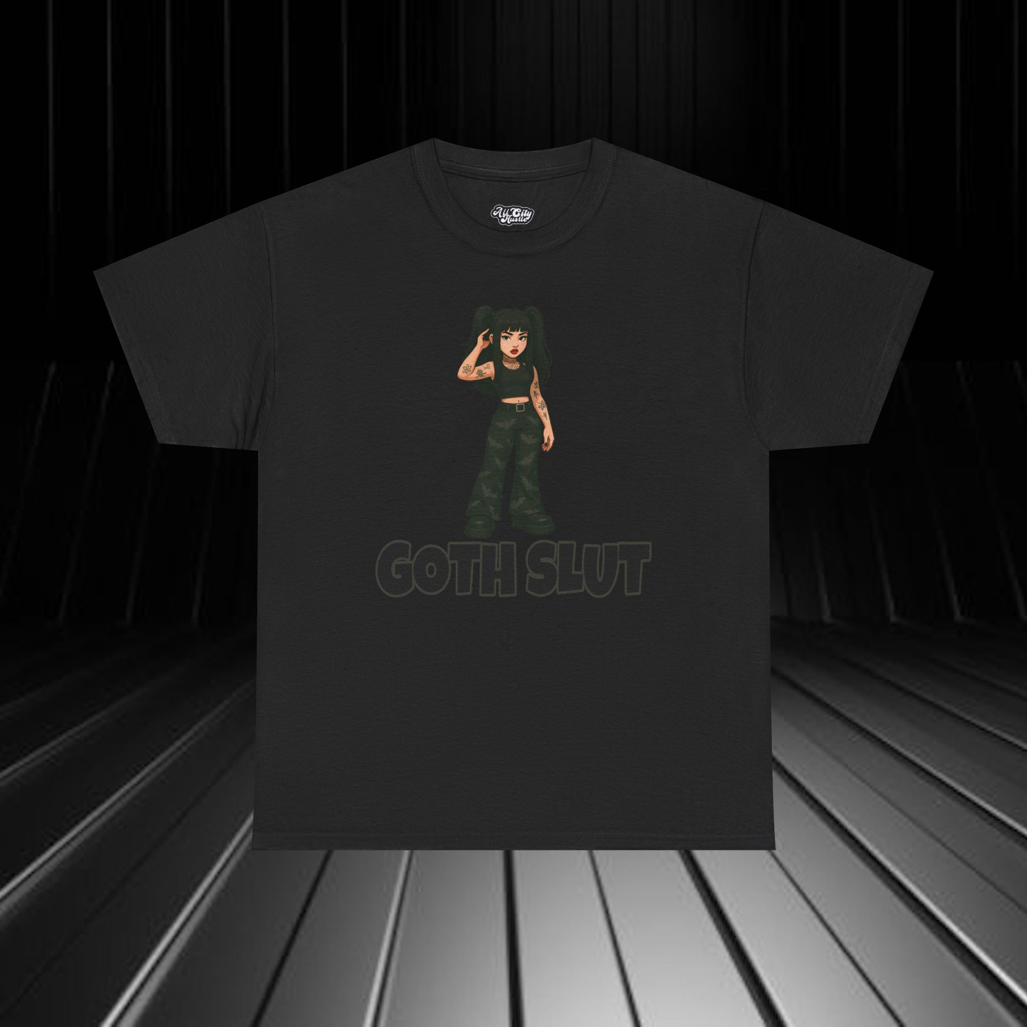 DARK11 Evil Cute Graphic Tee, Unisex Cotton Tee, Trendy T-Shirt, Casual Wear, Gift for Her, Dark Apparel - Image 4