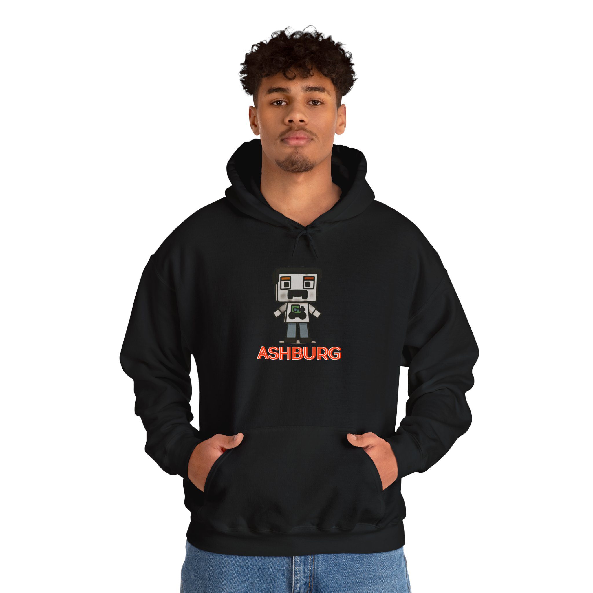 ASHBURG1H Unisex Gaming Hoodie with ASHBURG Design, Cozy Sweatshirt for Gamers, Casual Wear, Gaming Merchandise, Perfect Gift for Players - Image 4