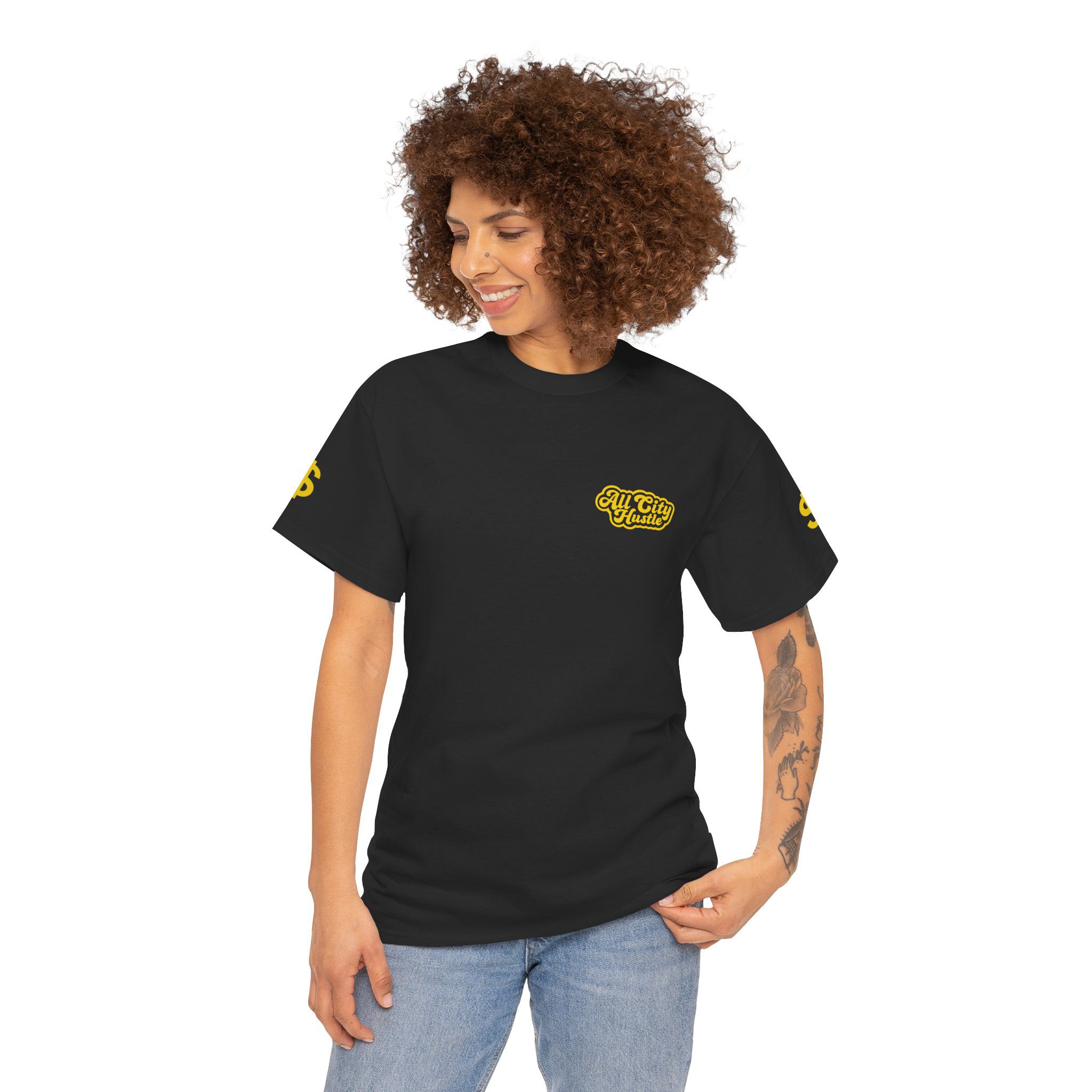 SH3 SPORTS HUSTLE 2 Sided Unisex Cotton Tee - Perfect for Sports Players, Sports Fans, Physical Fitness, Sports Events, Streetwear Fashion, Gifts, Everyday Comfort & More - Image 3