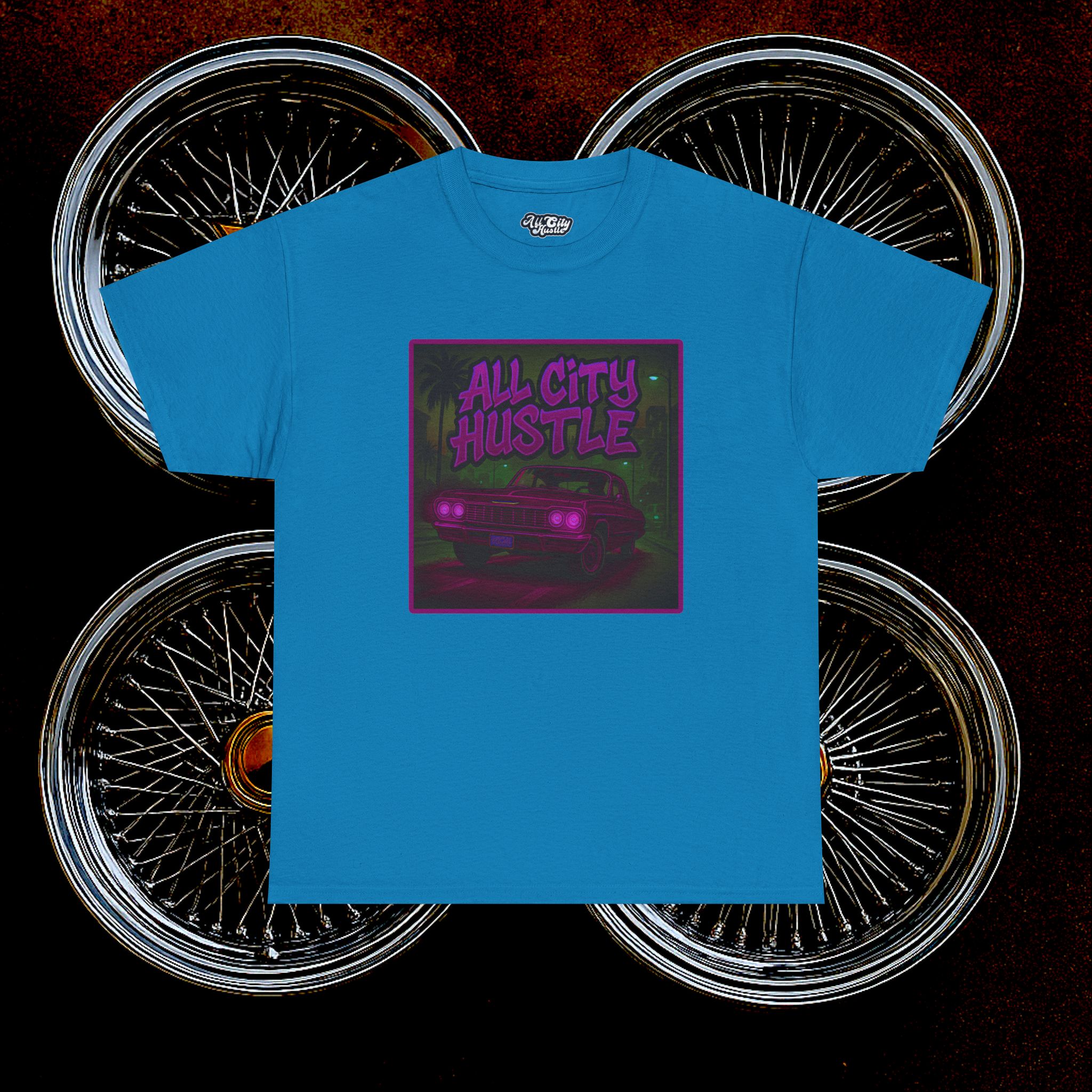 ACHLOWRIDER10 - 2 Sided Graphic Tee | Unisex Heavy Cotton Tee for Lowrider Lovers, Gifts, Retro Old School Vibes, Summer Wear, Casual Car Show Fashion - Image 19