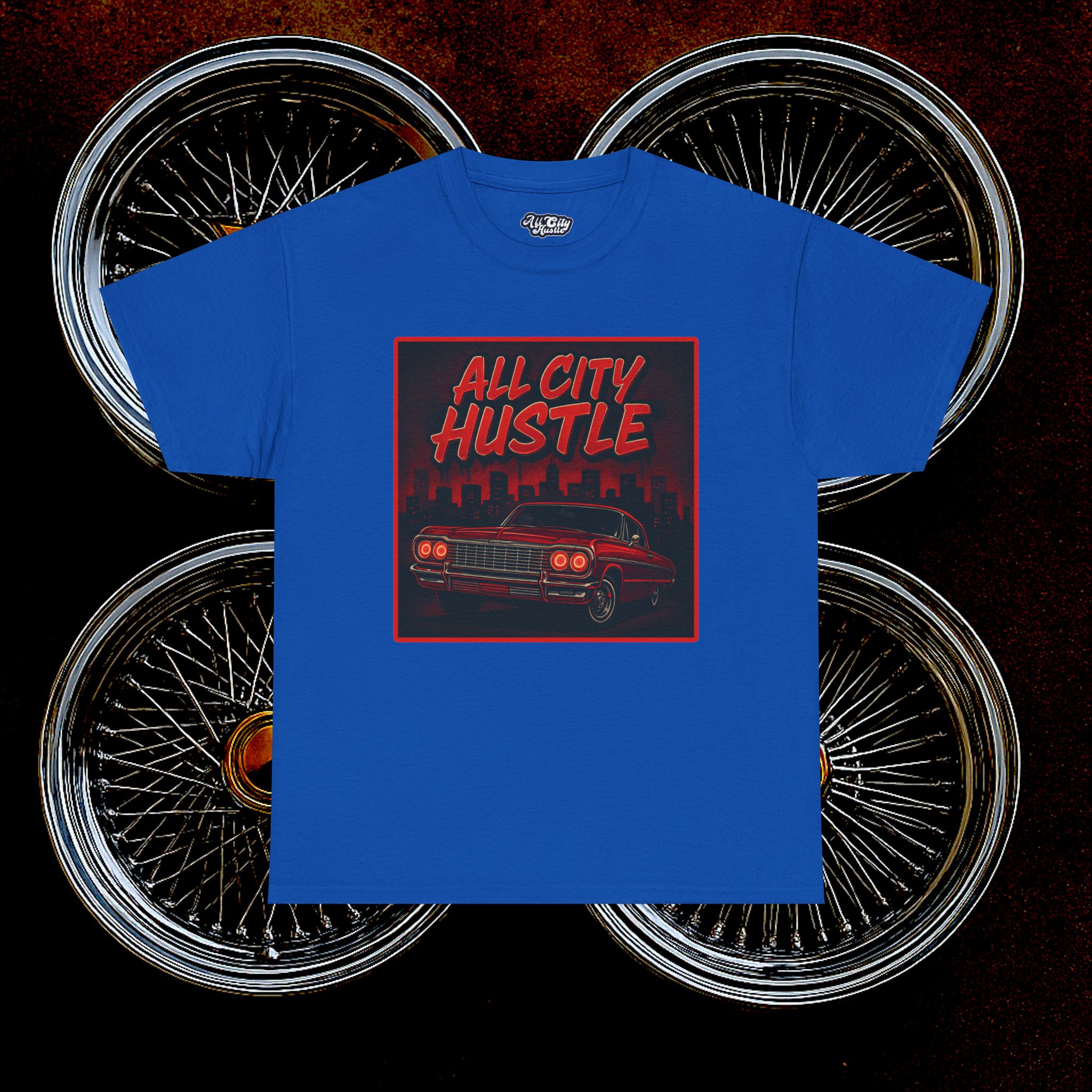 ACHLOWRIDER38 - 2 Sided Graphic Tee | Unisex Heavy Cotton Tee for Lowrider Lovers, Gifts, Retro Old School Vibes, Summer Wear, Casual Car Show Fashion - Image 37
