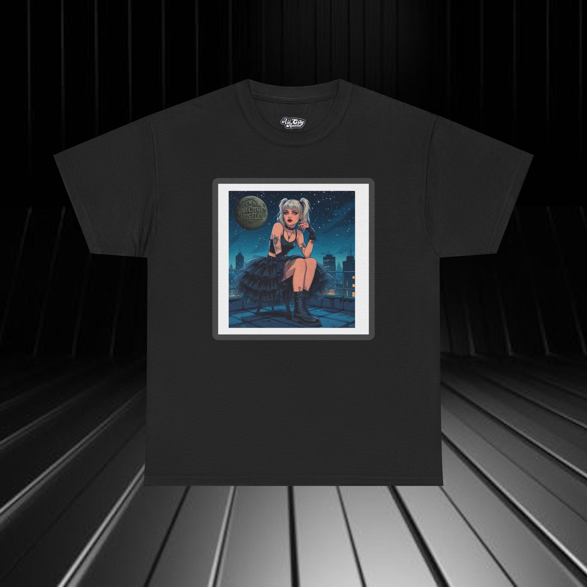 DARK16 Evil Cute Graphic Tee, Unisex Cotton Tee, Trendy T-Shirt, Casual Wear, Gift for Anyone, Dark Apparel - Image 4