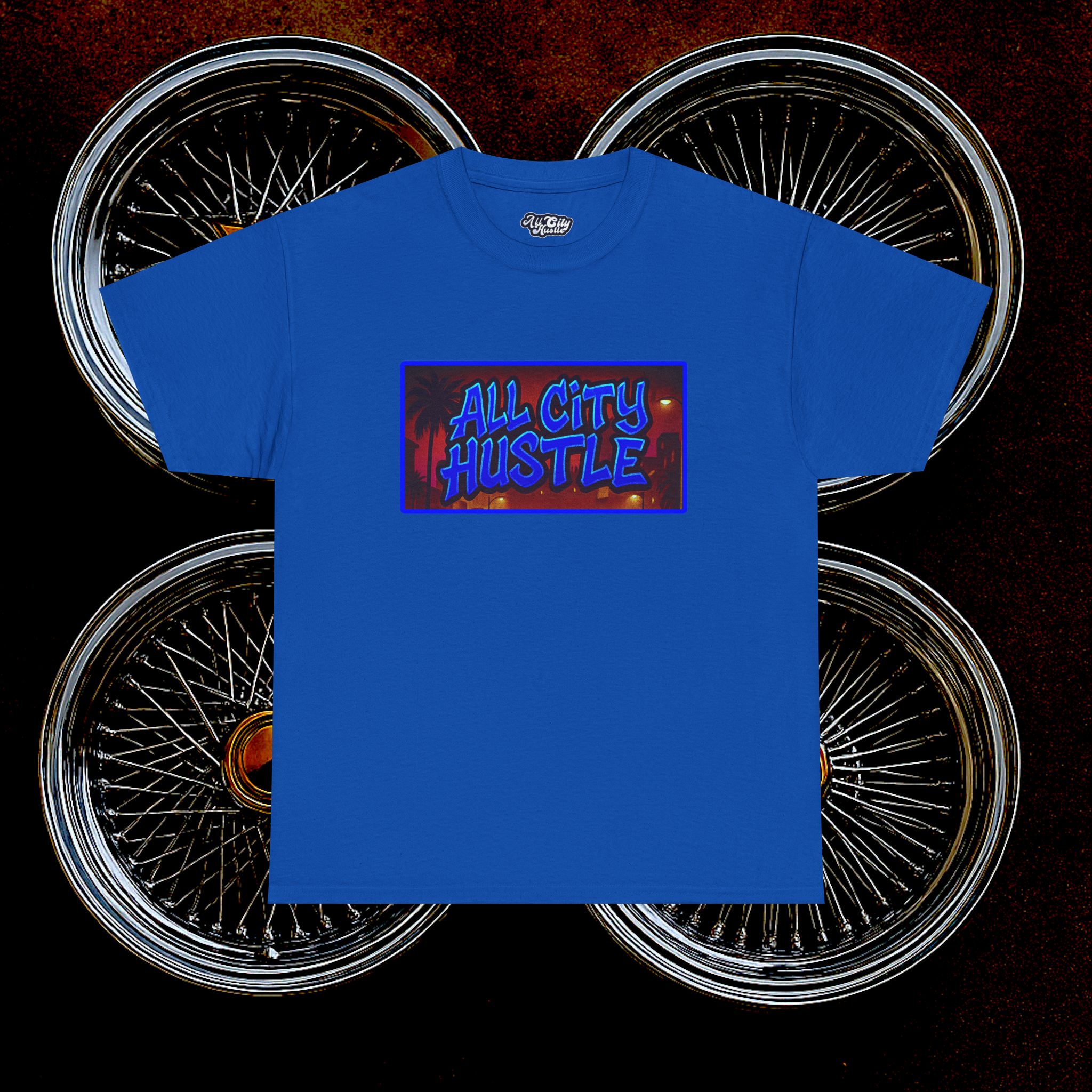 ACHLOWRIDER40 - 2 Sided Graphic Tee | Unisex Heavy Cotton Tee for Lowrider Lovers, Gifts, Retro Old School Vibes, Summer Wear, Casual Car Show Fashion - Image 37