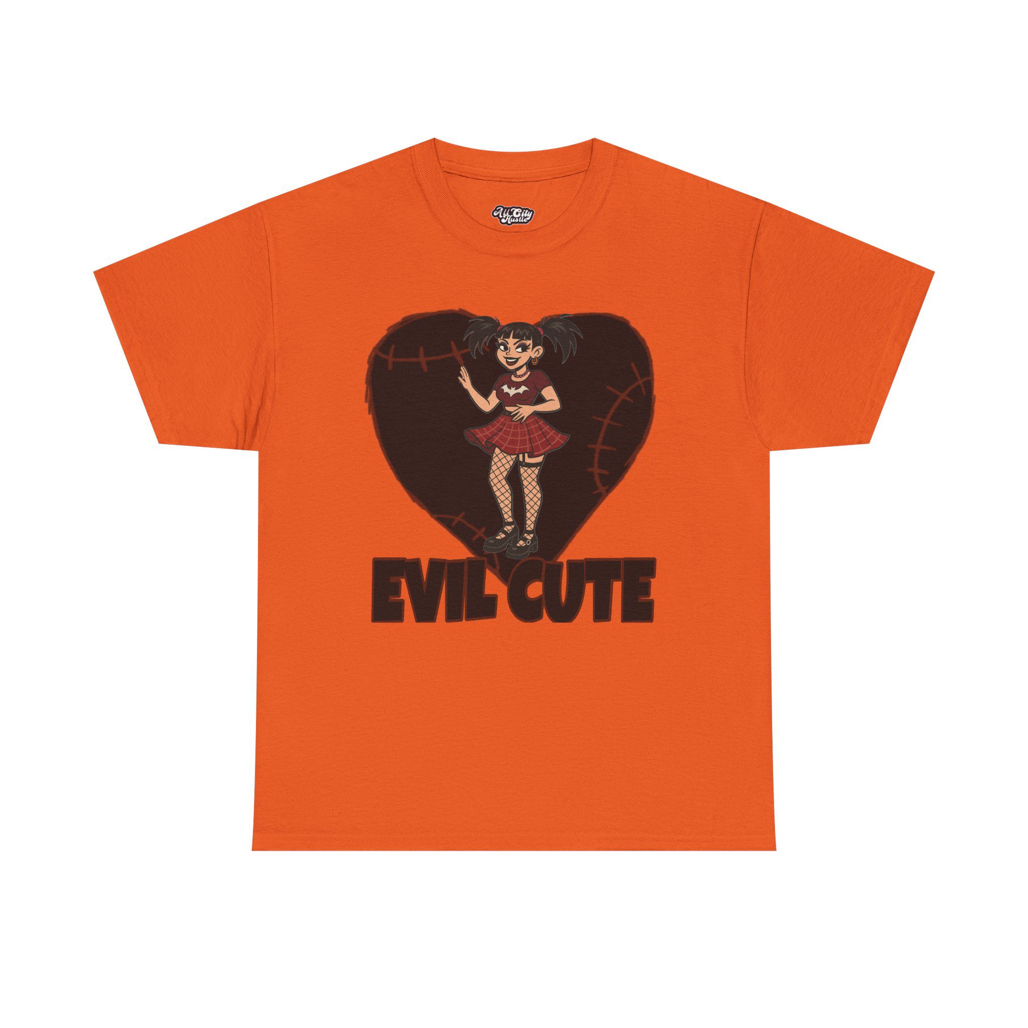 DARK1 Evil Cute Graphic Tee, Unisex Cotton Tee, Trendy T-Shirt, Casual Wear, Gift for Her, Halloween Apparel - Image 6